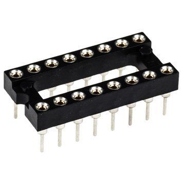 Цангова DIP-панелька SCSM-16, 16 контактів, вузька 80019 фото