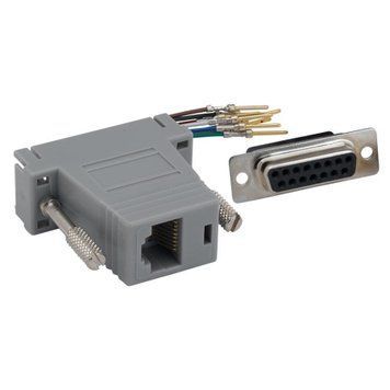 Переходник DB-15 розетка - гнездо RJ-45 (8P8C) (GC-15FT8) 155030 фото