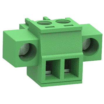 GSP002W-3.5-02P-11-00A(H) Клеммник разрывной 2 контакта на провод с креплением, 300В 8A, шаг 3,5 мм 37237 фото