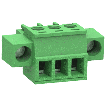 GSP002W-3.5-03P-11-00A(H) Клеммник разрывной 3 контакта на провод с креплением, 300В 8A, шаг 3,5 мм 37236 фото